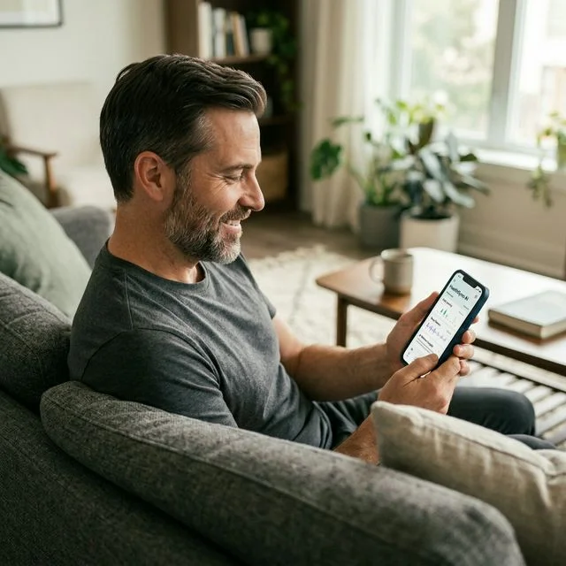 Clinician-reviewed men's health consultation